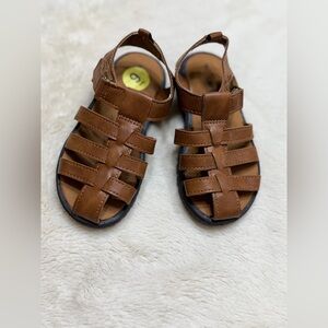 Carter's Toddler Brown Faux-Leather Strappy Sandals